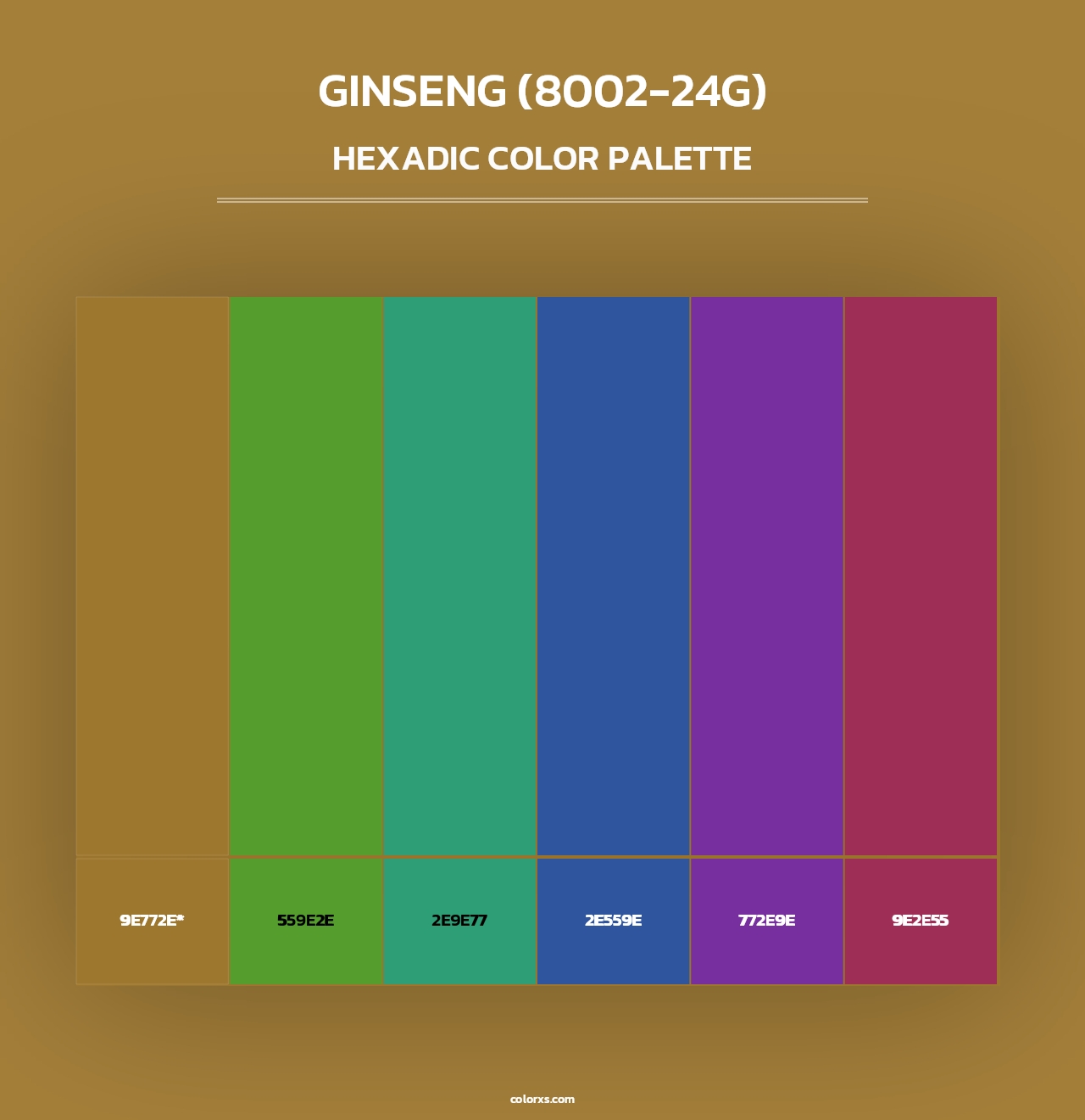 Ginseng (8002-24G) - Hexadic Color Palette
