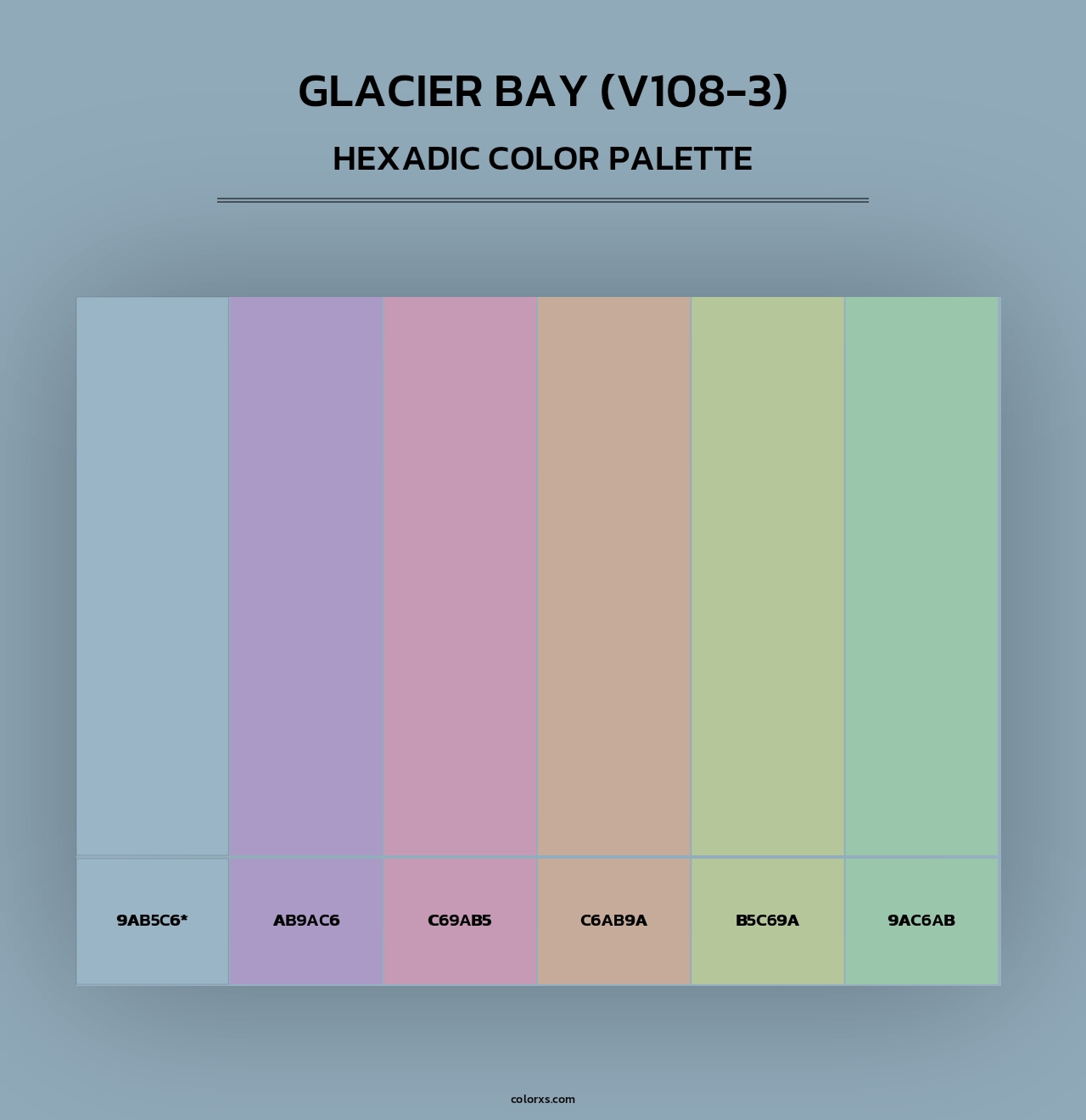 Glacier Bay (V108-3) - Hexadic Color Palette