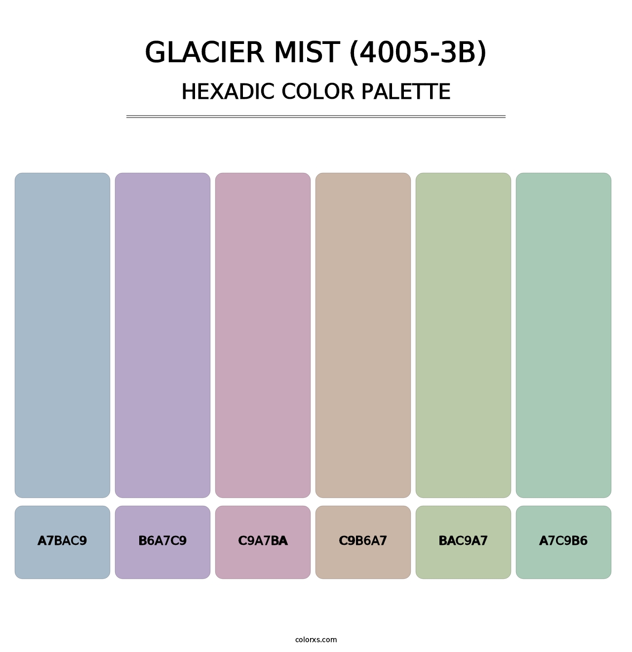 Glacier Mist (4005-3B) - Hexadic Color Palette