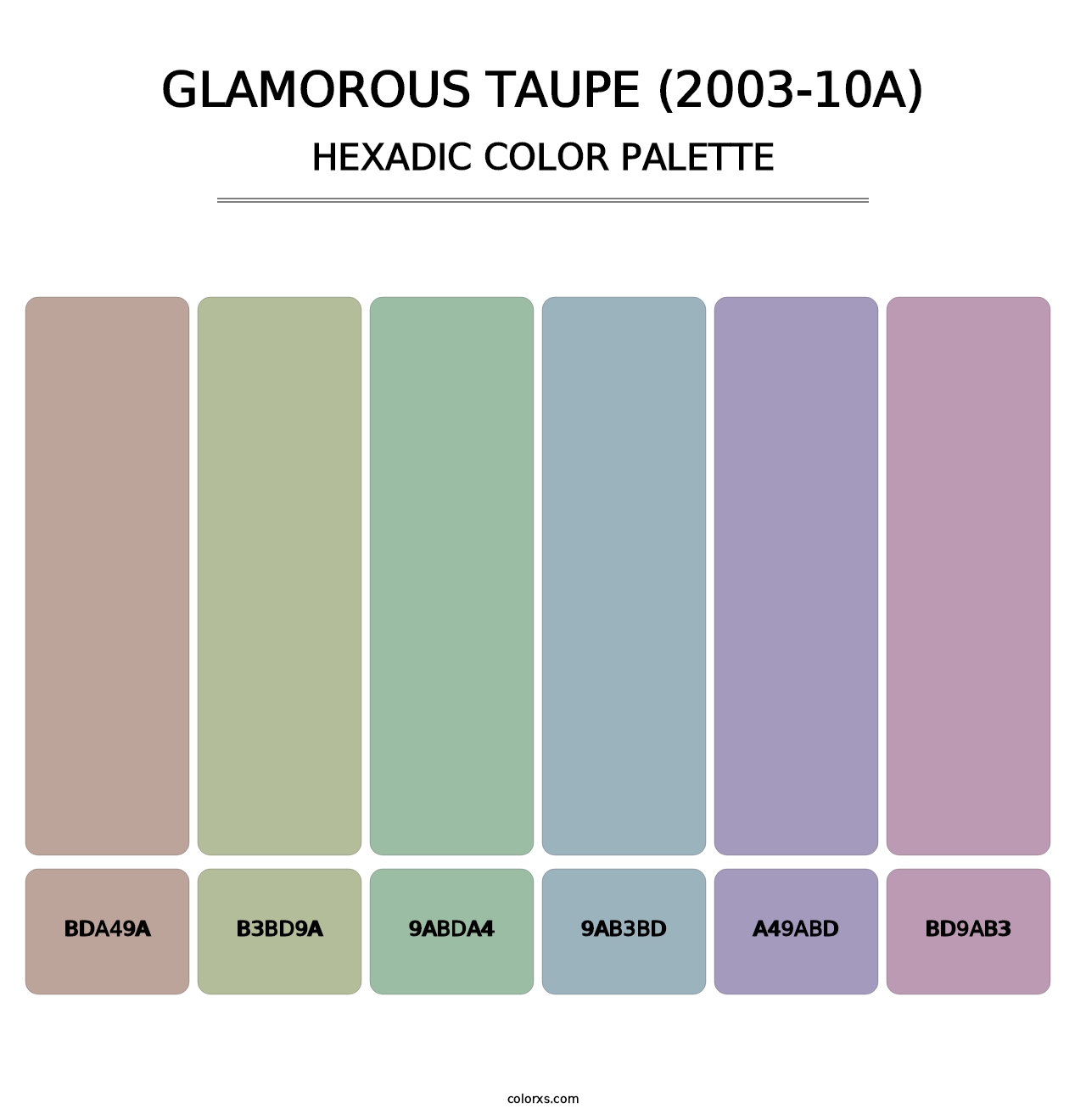 Glamorous Taupe (2003-10A) - Hexadic Color Palette