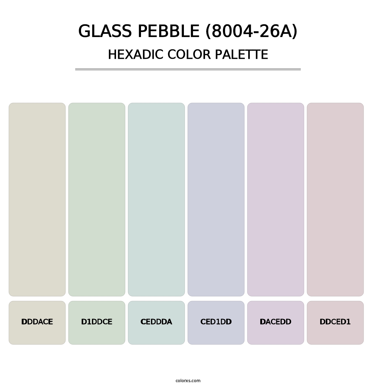 Glass Pebble (8004-26A) - Hexadic Color Palette