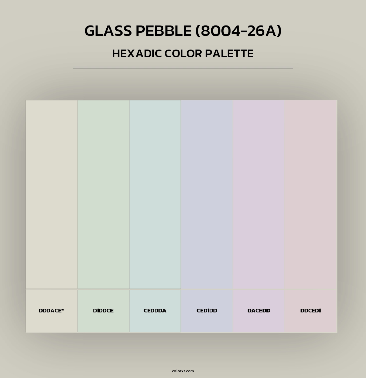 Glass Pebble (8004-26A) - Hexadic Color Palette