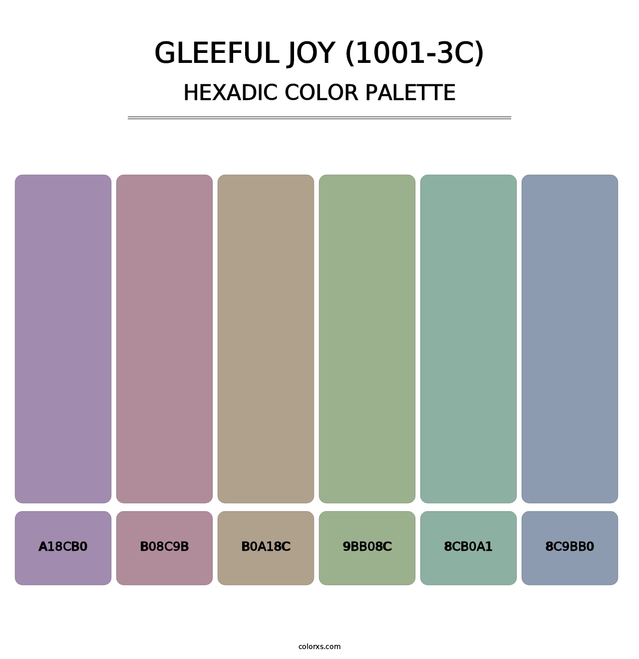 Gleeful Joy (1001-3C) - Hexadic Color Palette