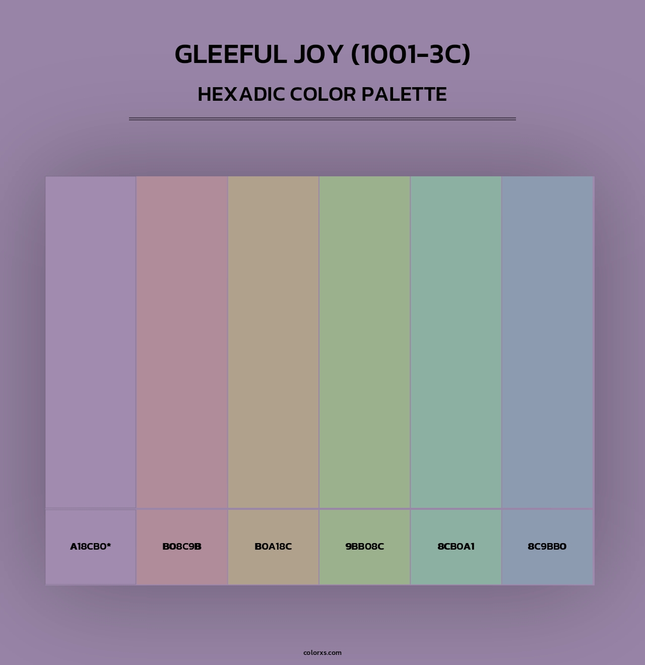 Gleeful Joy (1001-3C) - Hexadic Color Palette