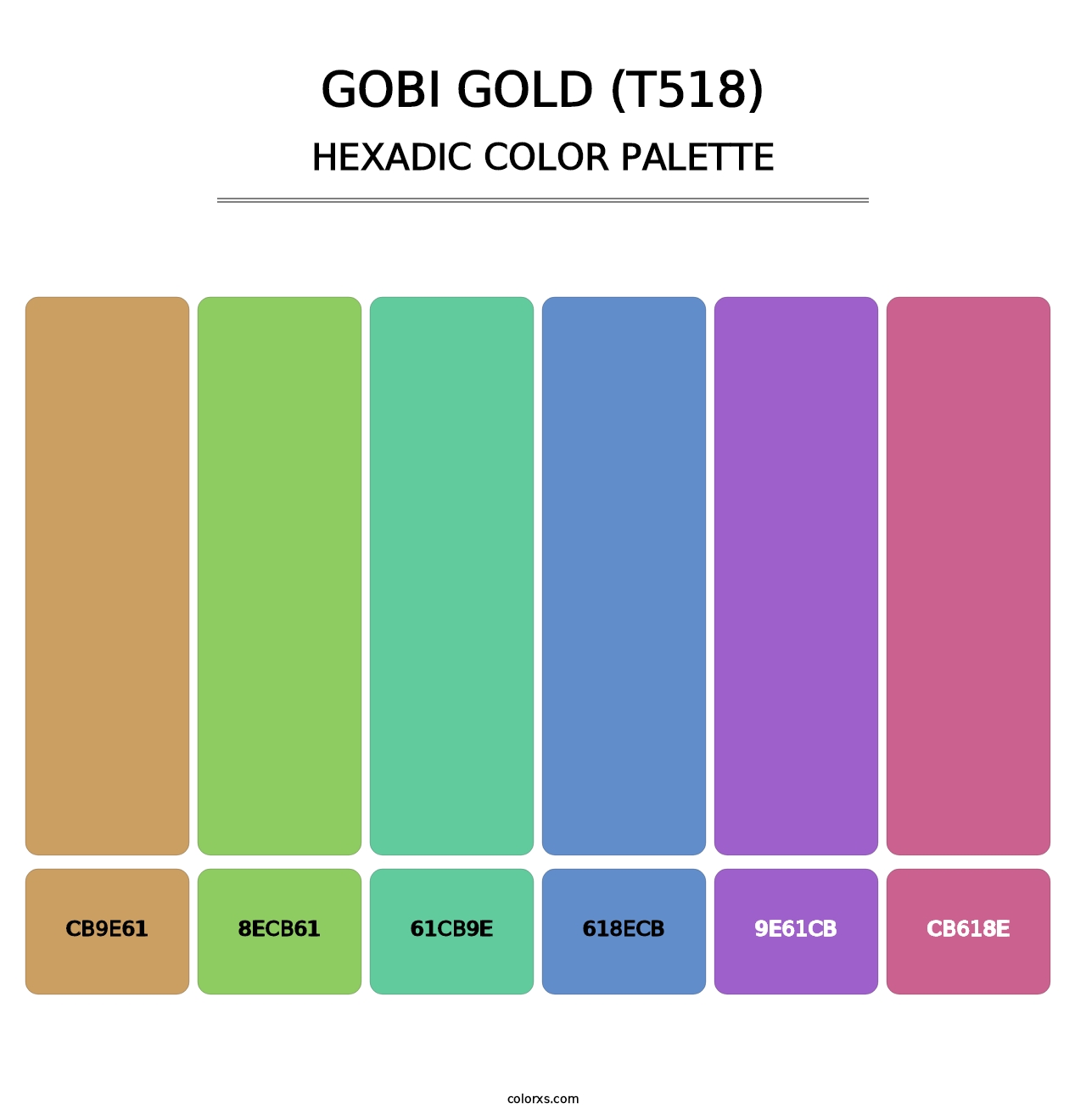 Gobi Gold (T518) - Hexadic Color Palette