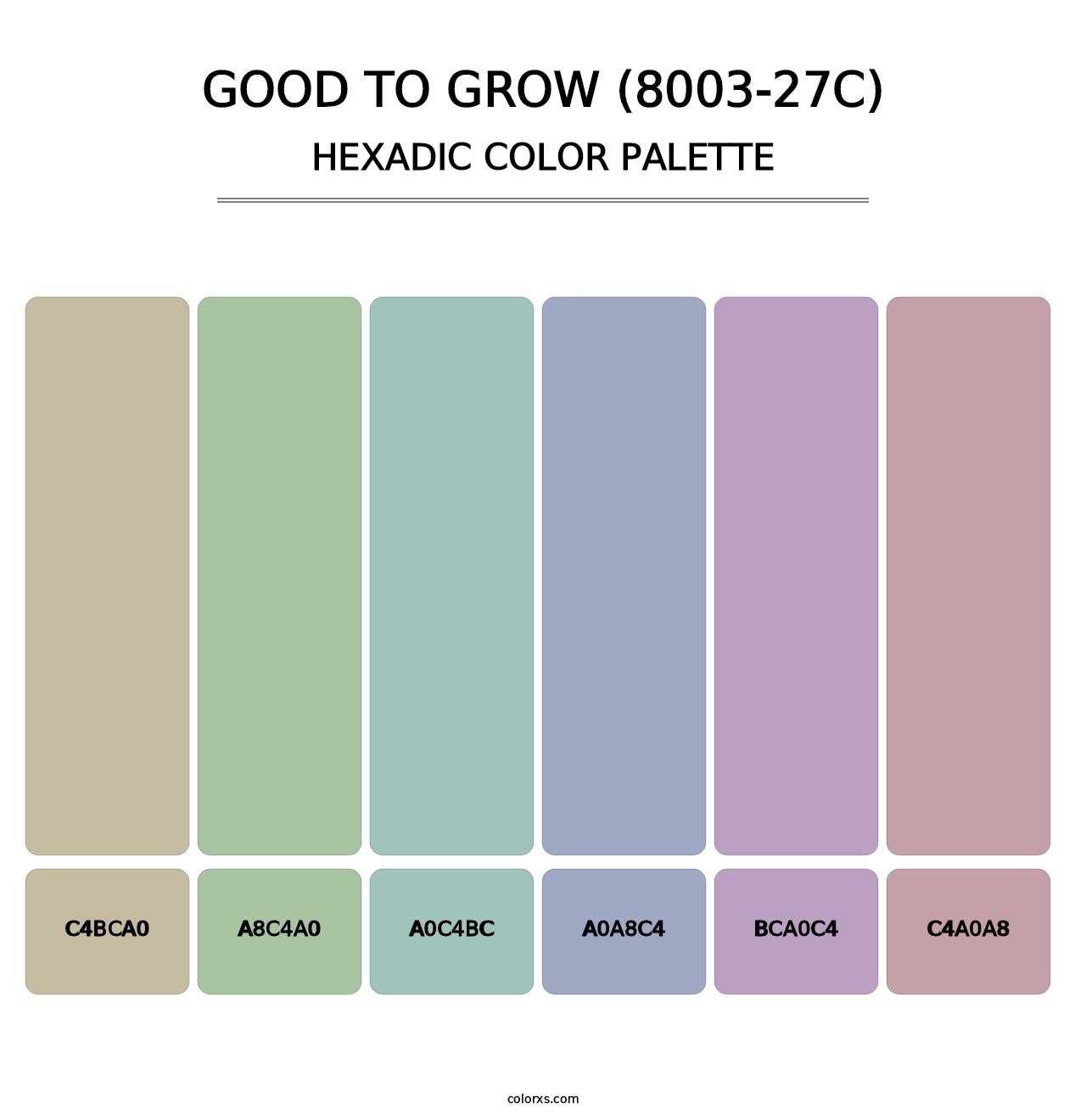 Good to Grow (8003-27C) - Hexadic Color Palette