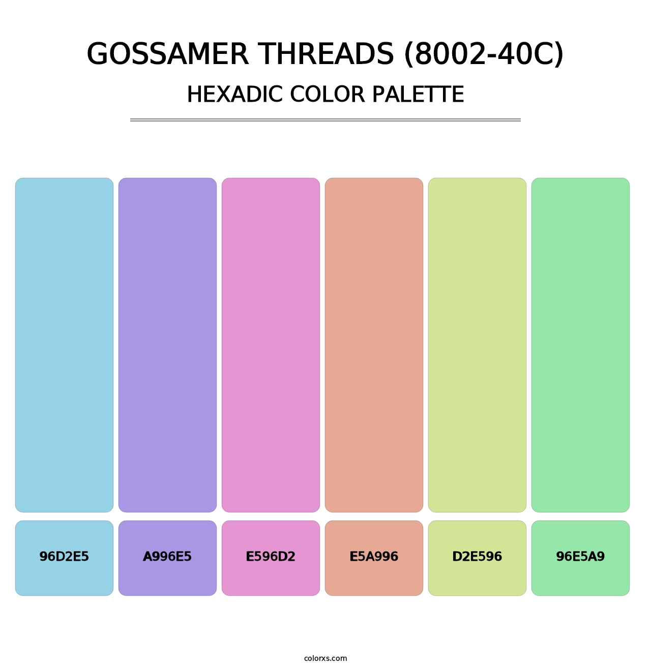 Gossamer Threads (8002-40C) - Hexadic Color Palette