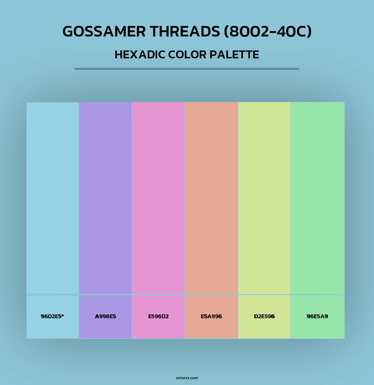 Gossamer Threads (8002-40C) - Hexadic Color Palette