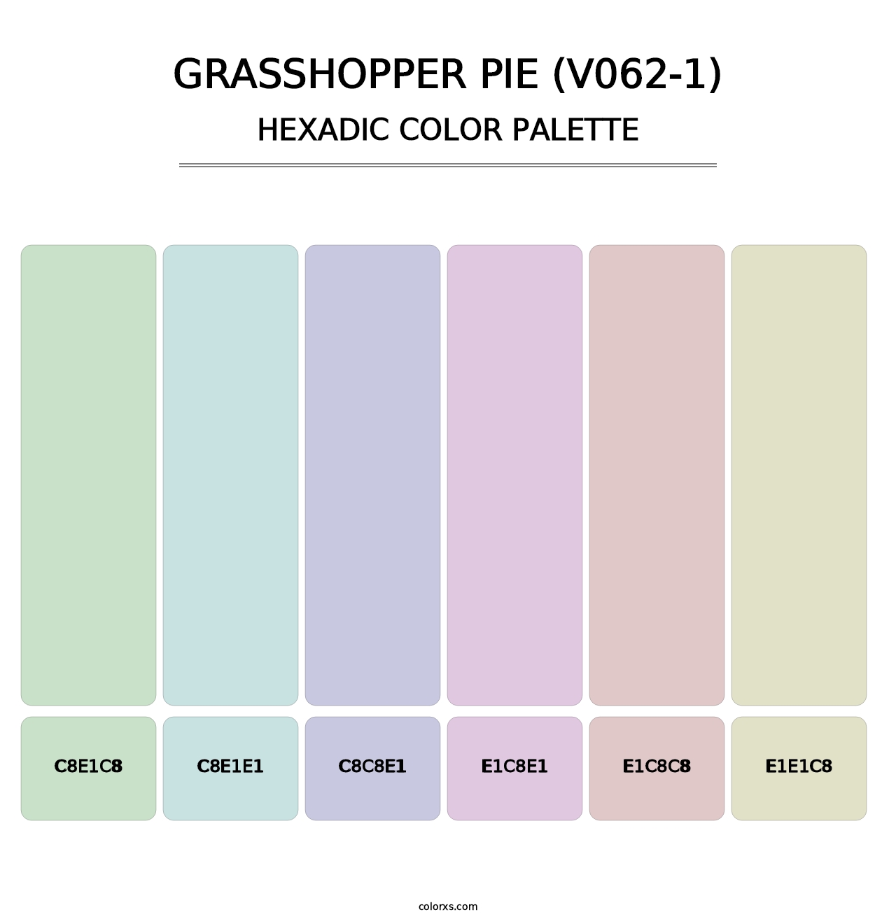 Grasshopper Pie (V062-1) - Hexadic Color Palette