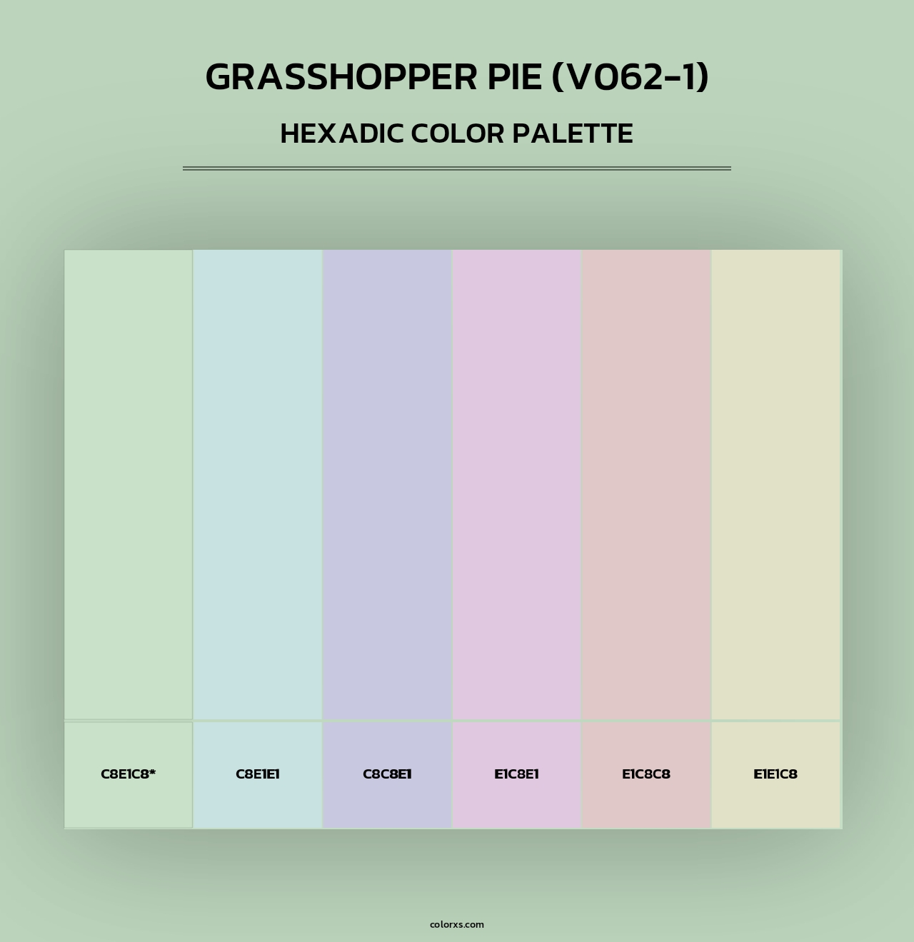 Grasshopper Pie (V062-1) - Hexadic Color Palette
