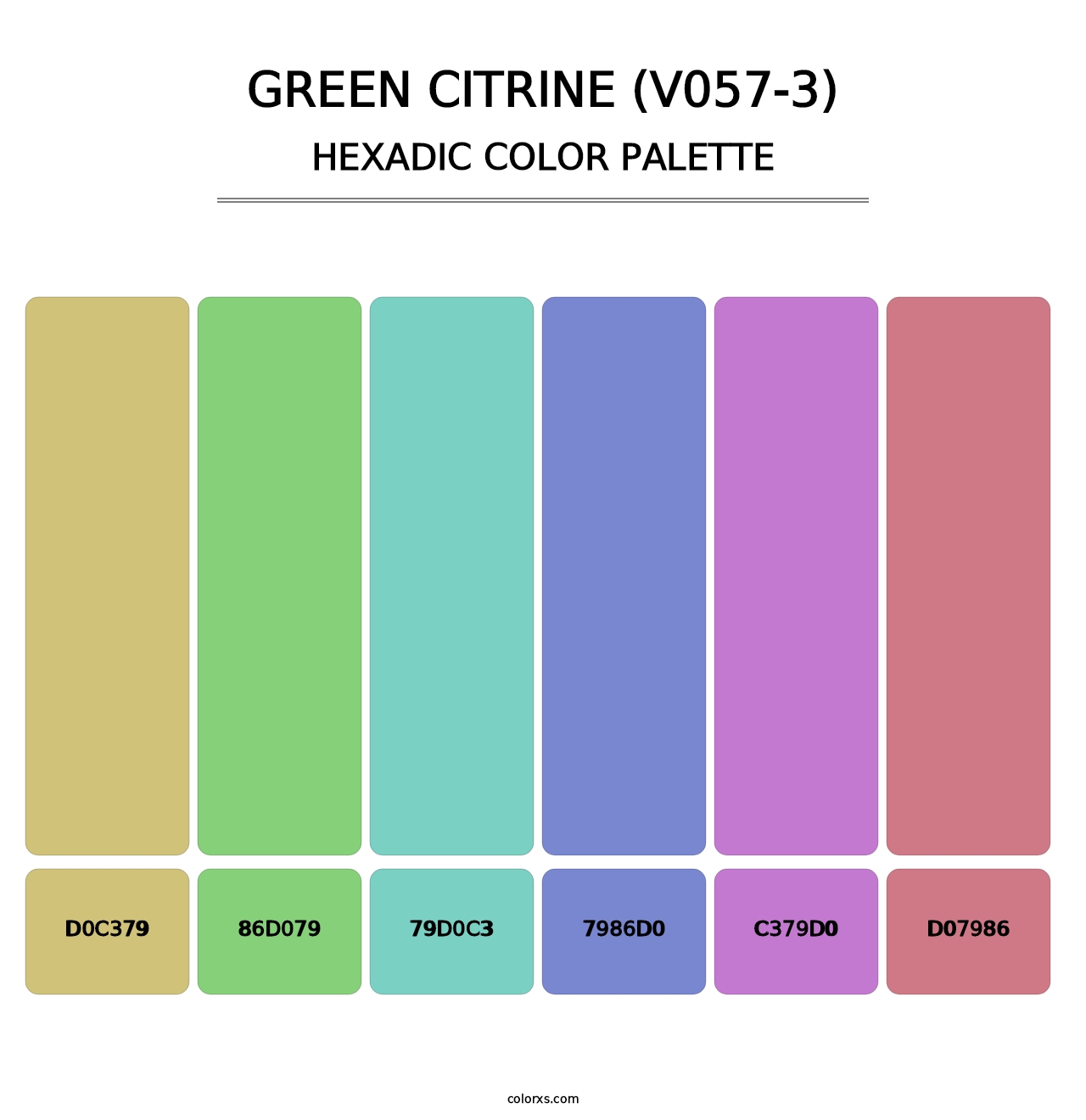 Green Citrine (V057-3) - Hexadic Color Palette