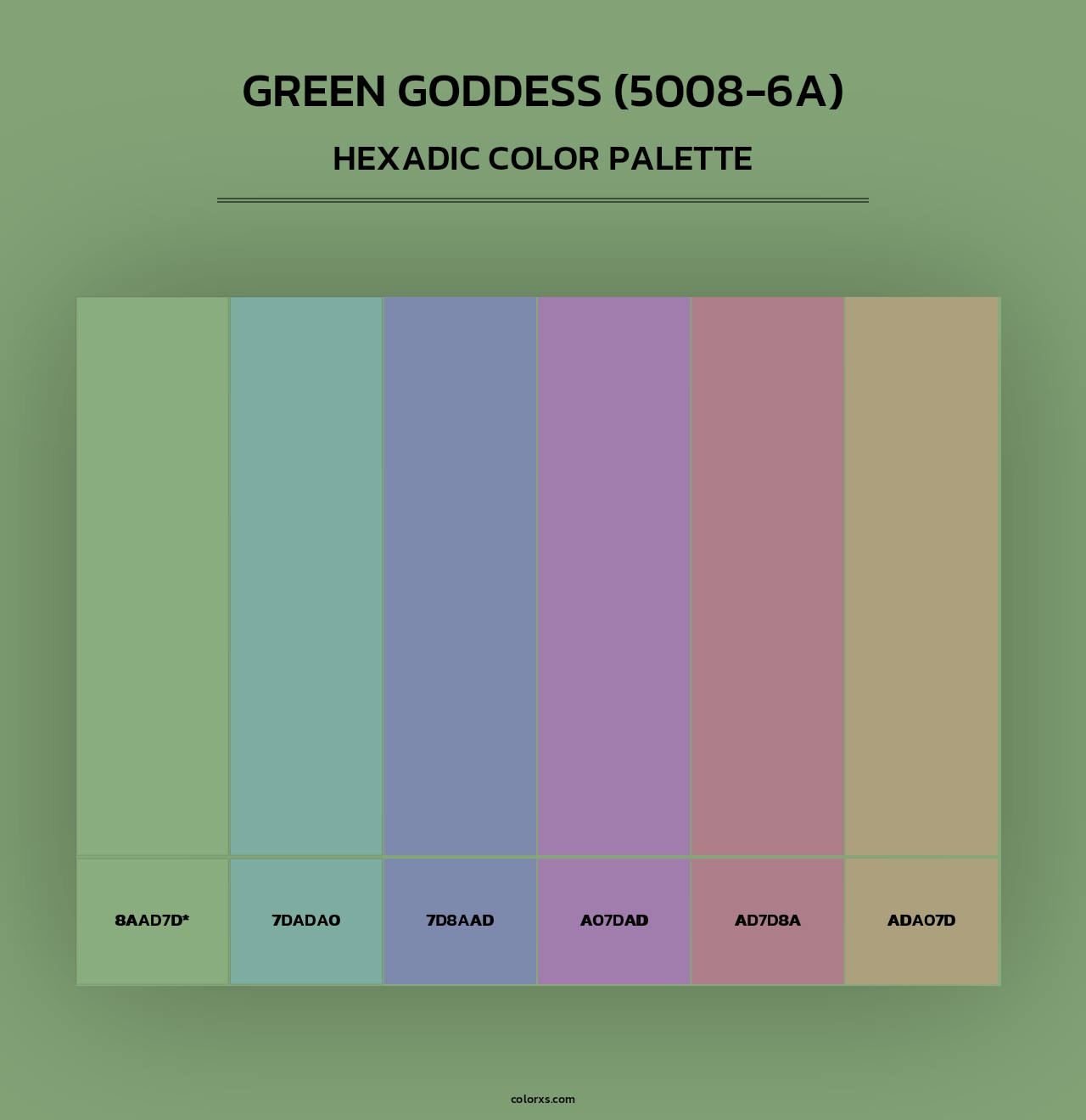 Green Goddess (5008-6A) - Hexadic Color Palette