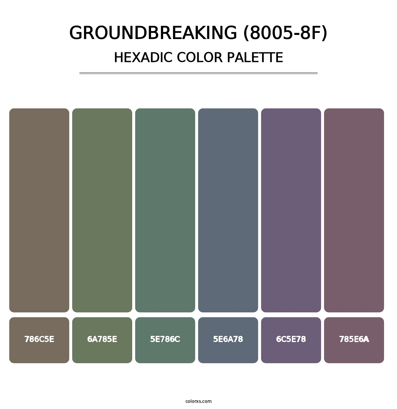 Groundbreaking (8005-8F) - Hexadic Color Palette