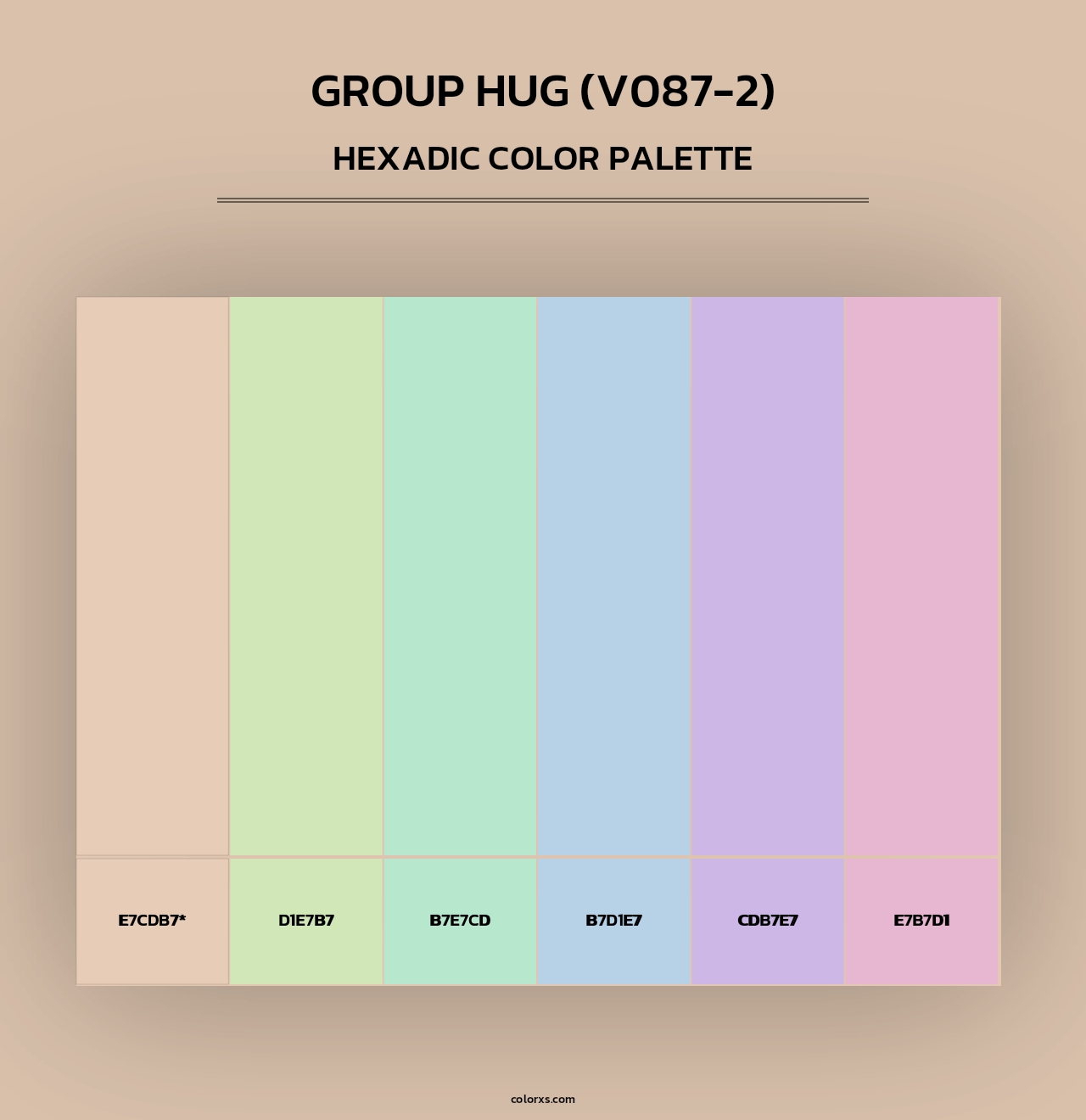 Group Hug (V087-2) - Hexadic Color Palette