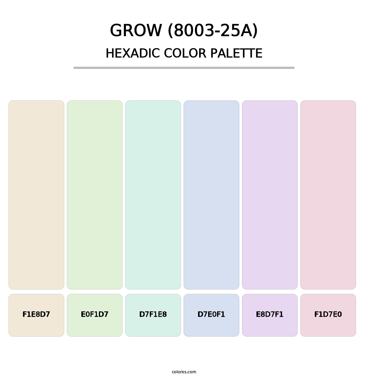 Grow (8003-25A) - Hexadic Color Palette