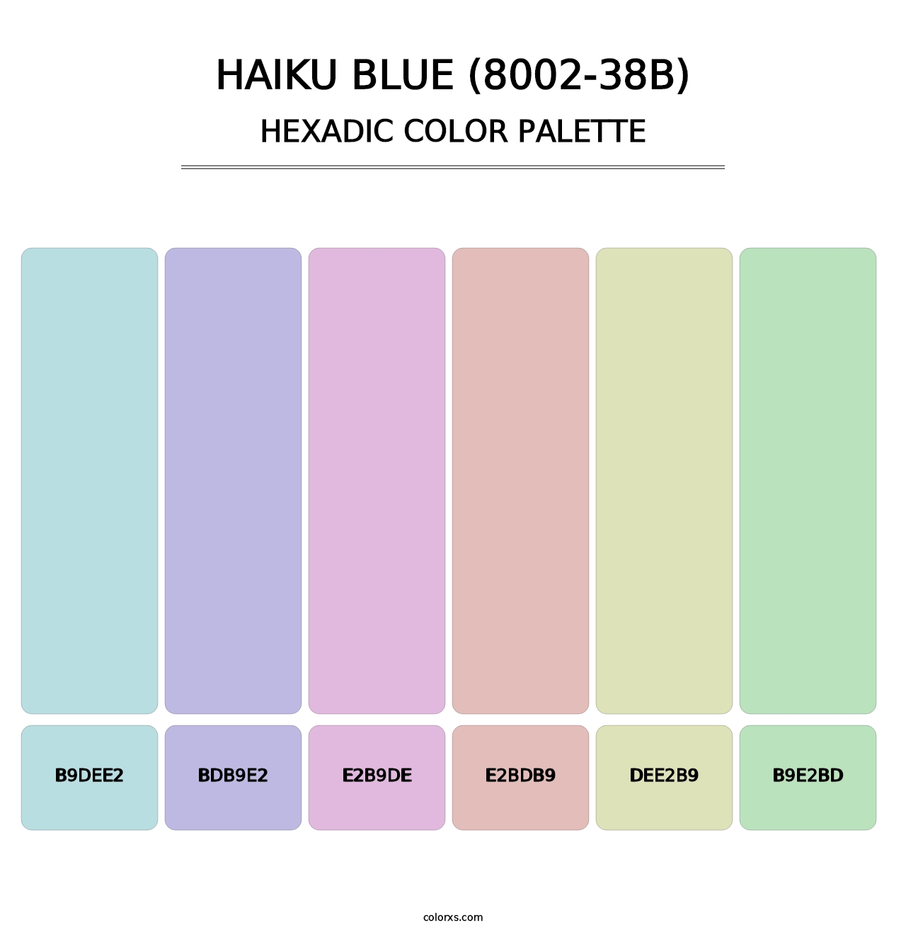 Haiku Blue (8002-38B) - Hexadic Color Palette