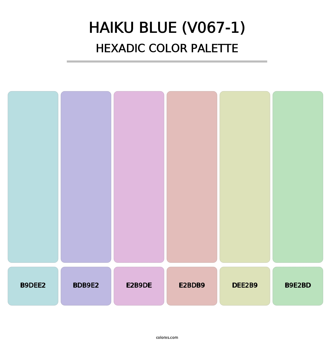 Haiku Blue (V067-1) - Hexadic Color Palette