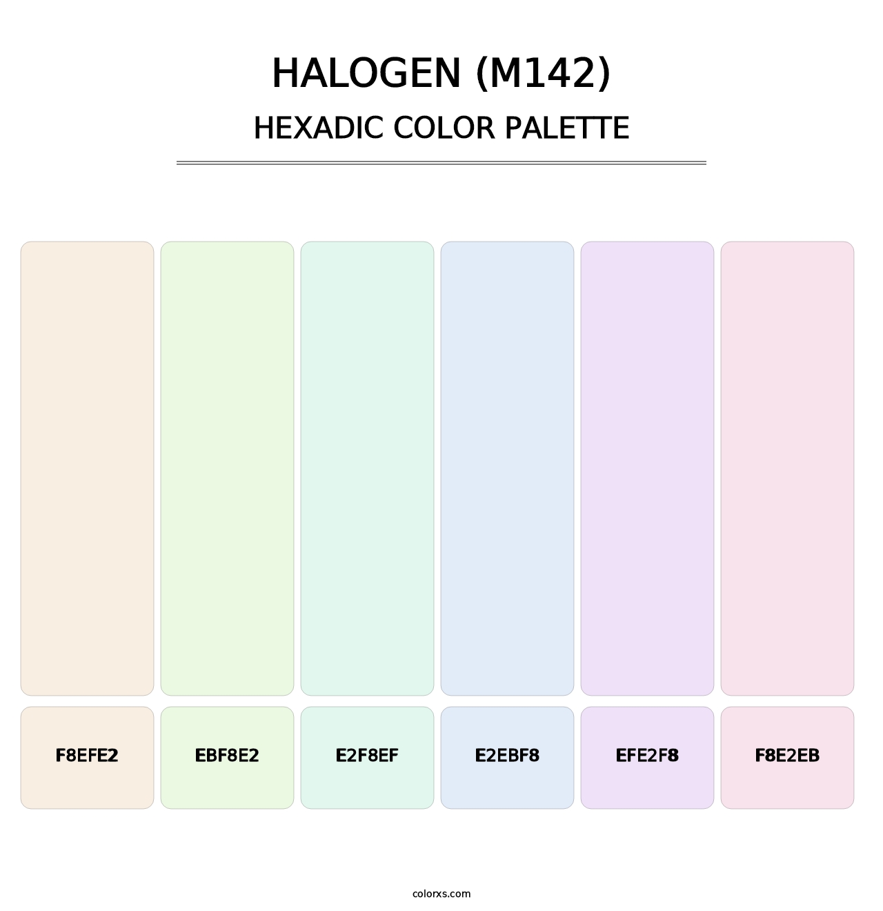 Halogen (M142) - Hexadic Color Palette