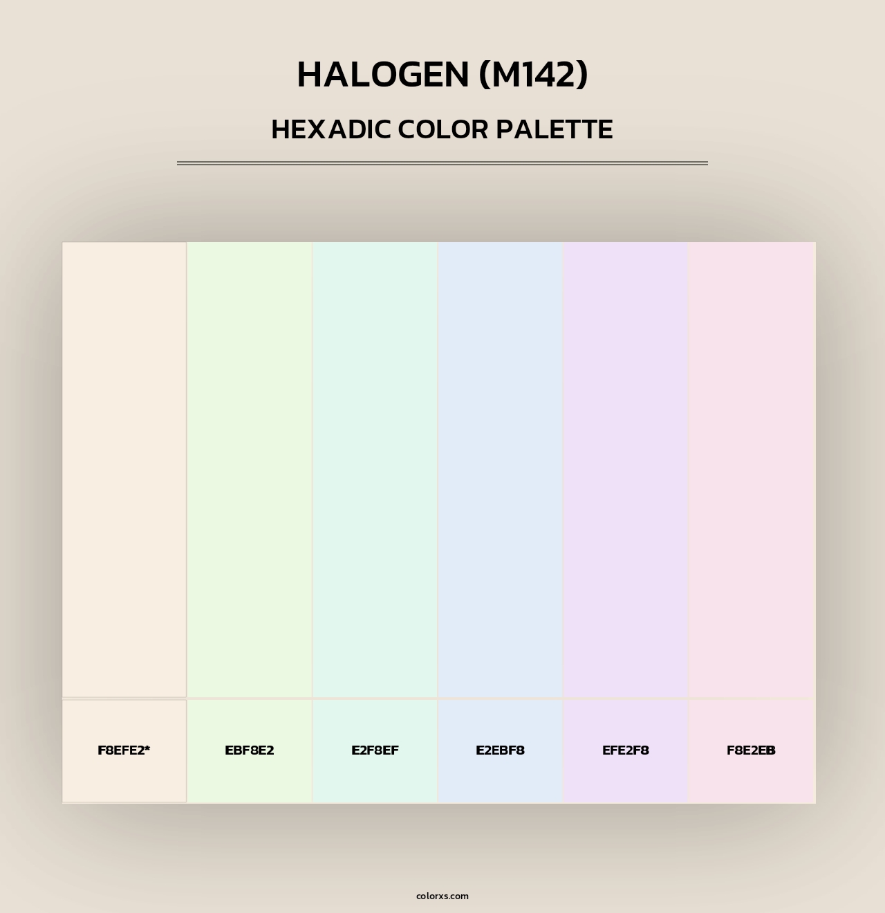 Halogen (M142) - Hexadic Color Palette