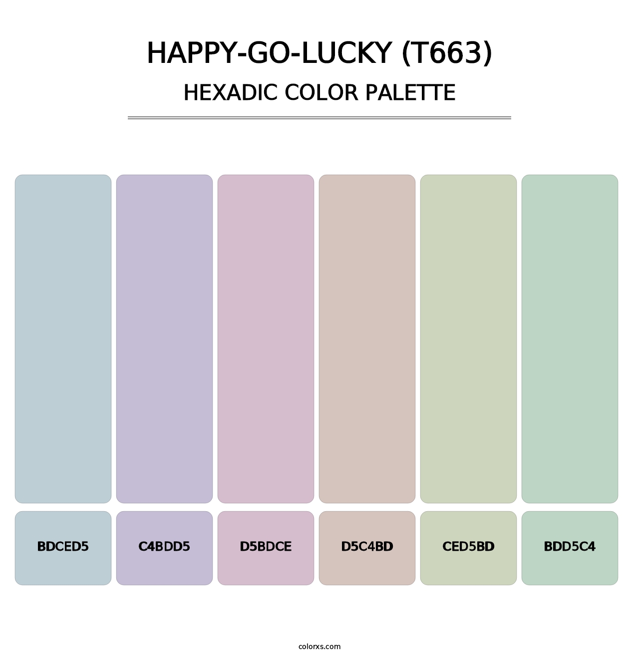 Happy-Go-Lucky (T663) - Hexadic Color Palette