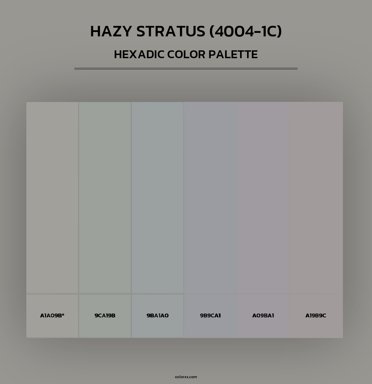 Hazy Stratus (4004-1C) - Hexadic Color Palette