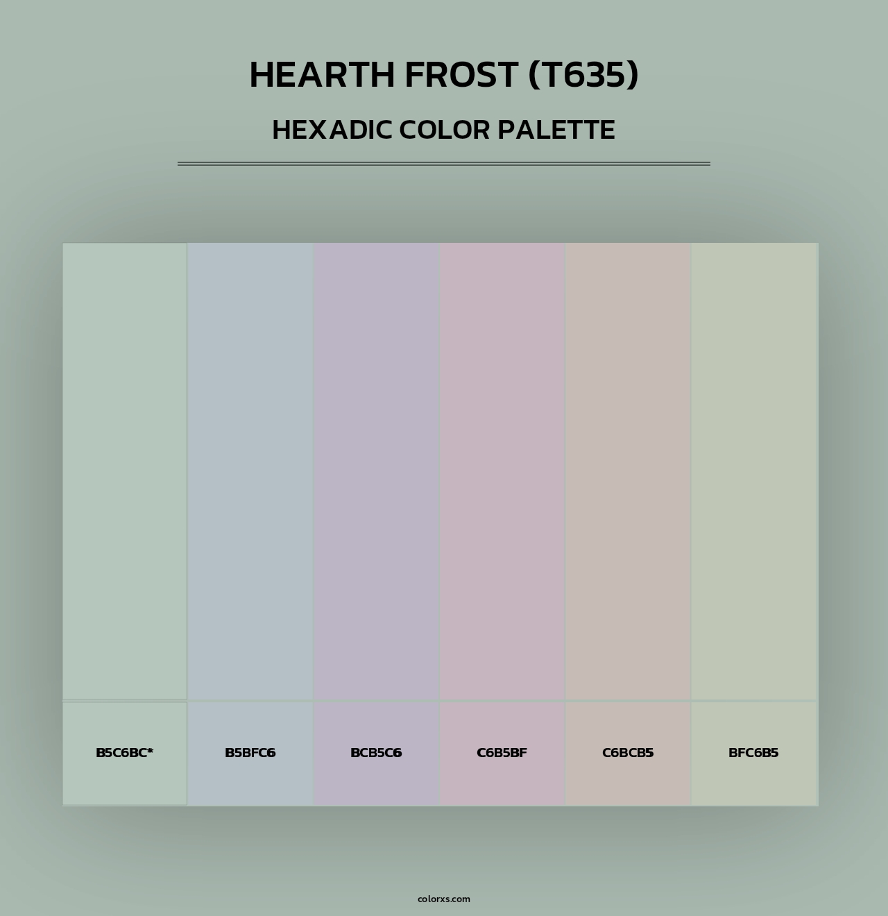 Hearth Frost (T635) - Hexadic Color Palette