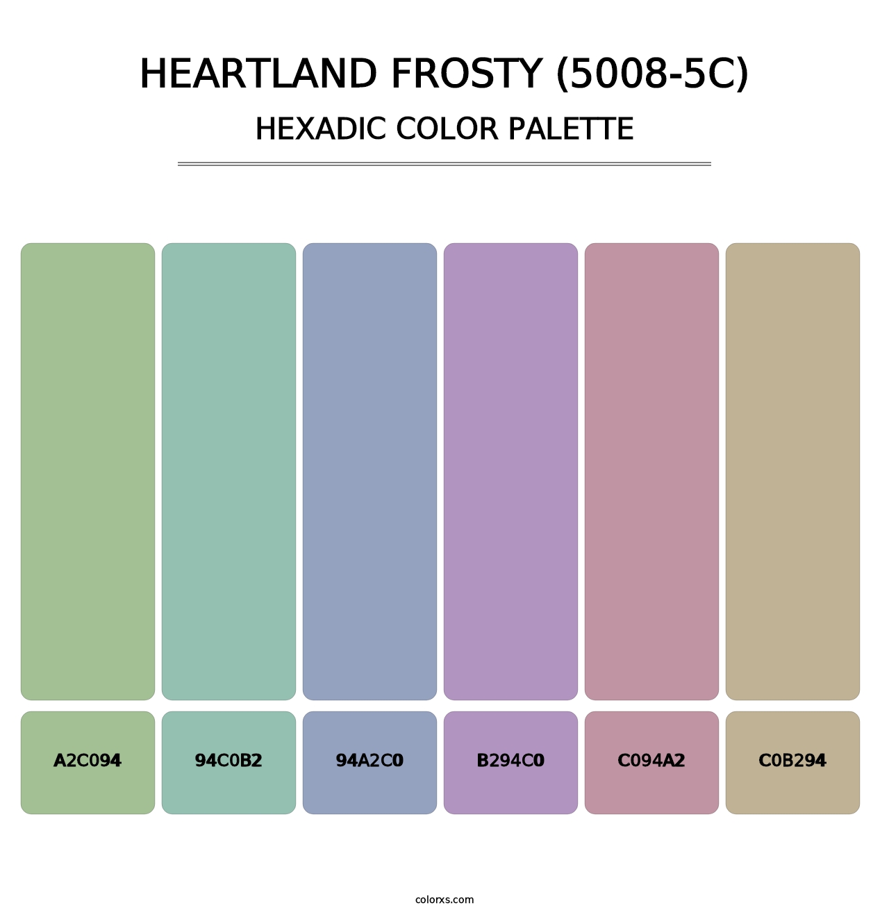 Heartland Frosty (5008-5C) - Hexadic Color Palette