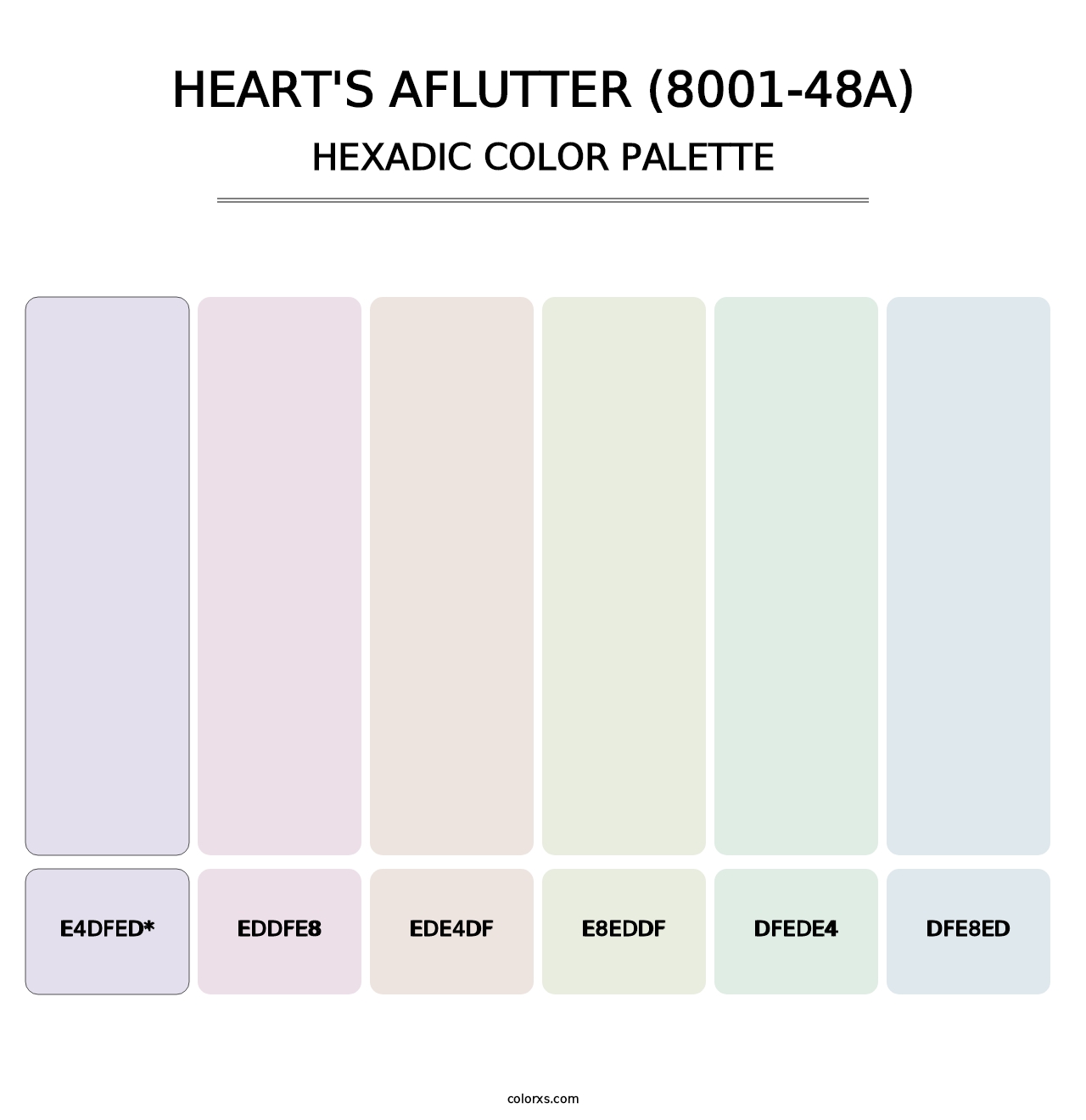 Heart's Aflutter (8001-48A) - Hexadic Color Palette