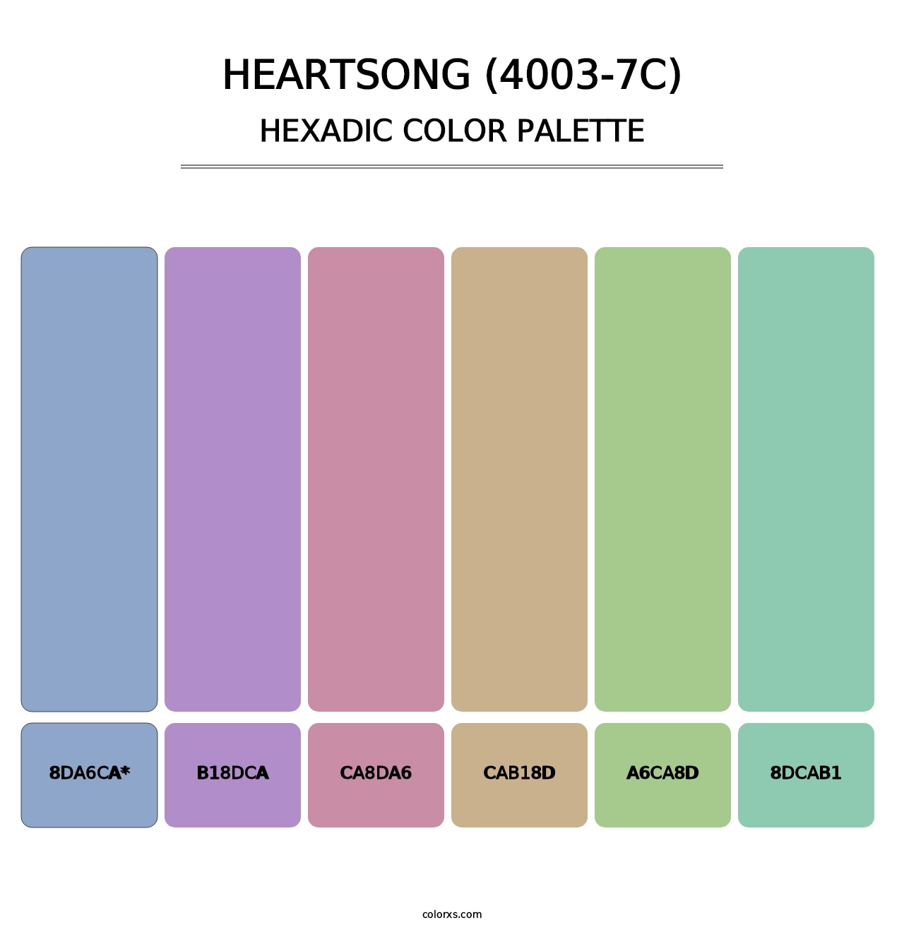 Heartsong (4003-7C) - Hexadic Color Palette