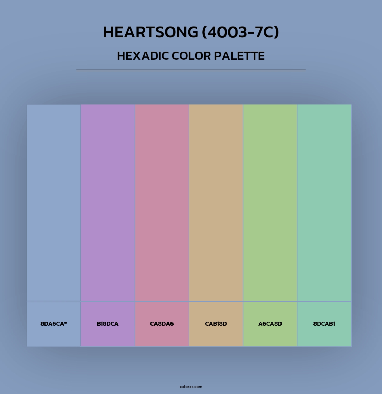 Heartsong (4003-7C) - Hexadic Color Palette