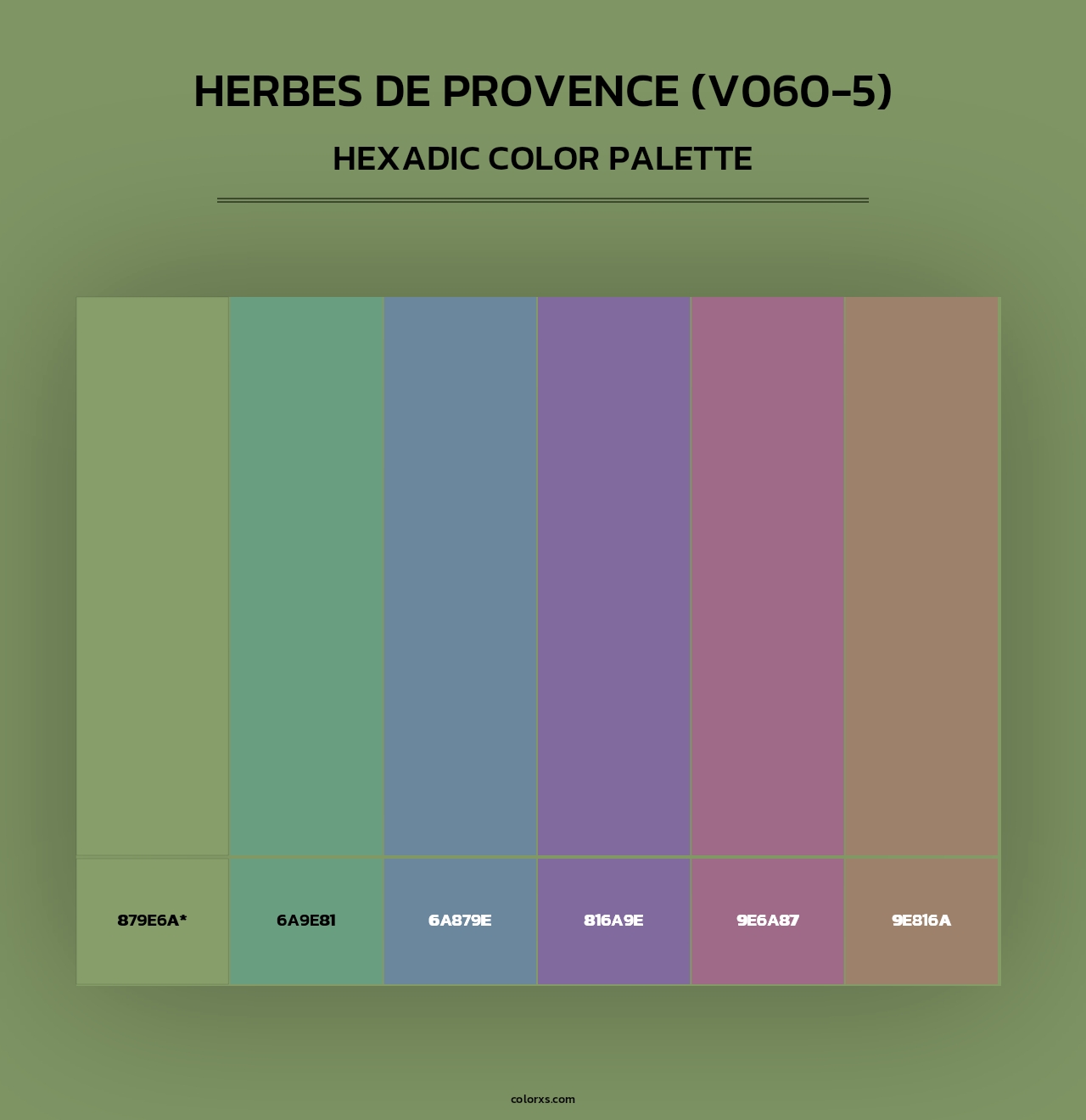Herbes de Provence (V060-5) - Hexadic Color Palette