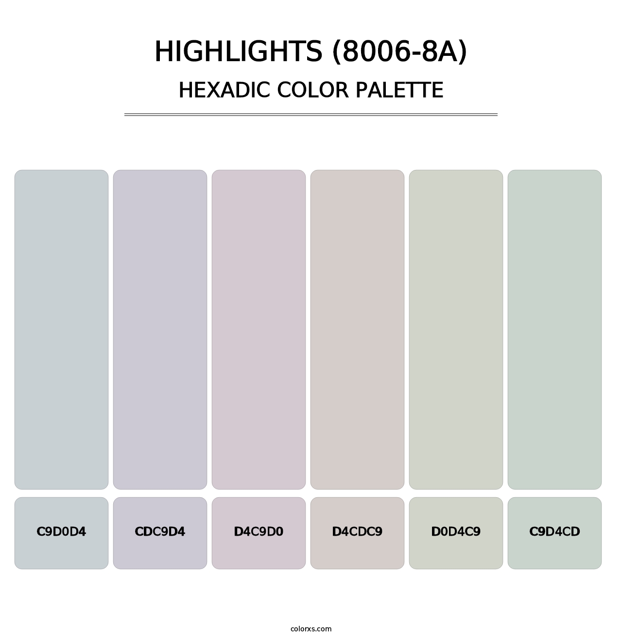 Highlights (8006-8A) - Hexadic Color Palette