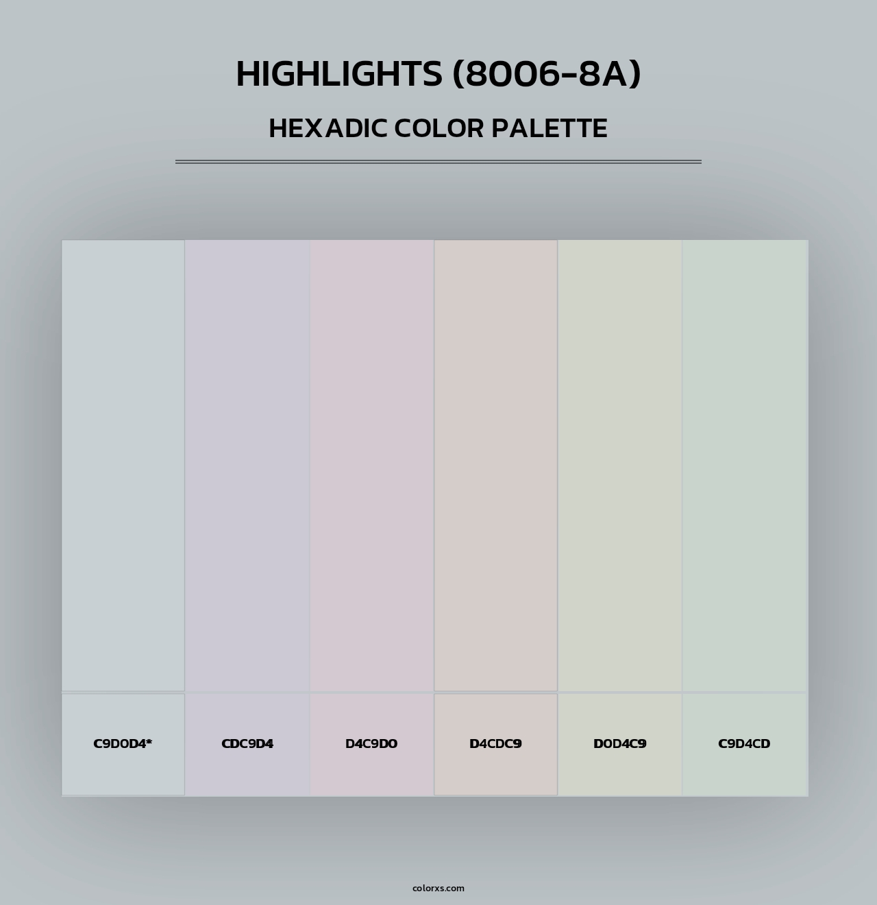 Highlights (8006-8A) - Hexadic Color Palette