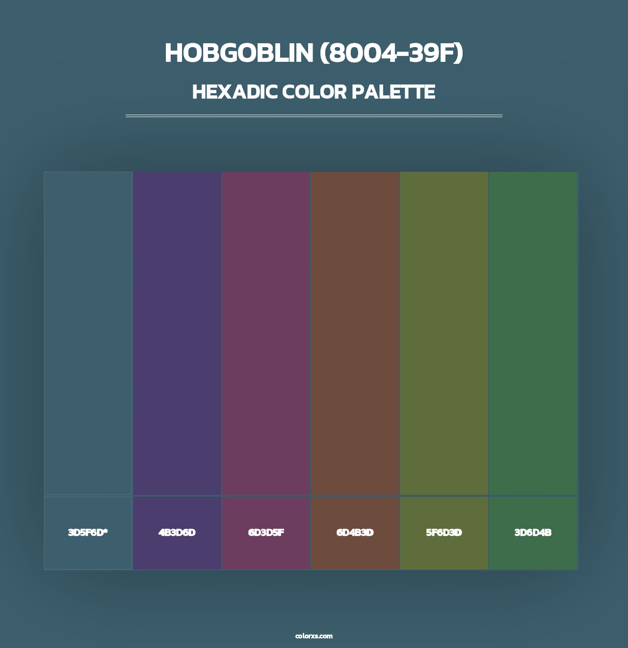 Hobgoblin (8004-39F) - Hexadic Color Palette