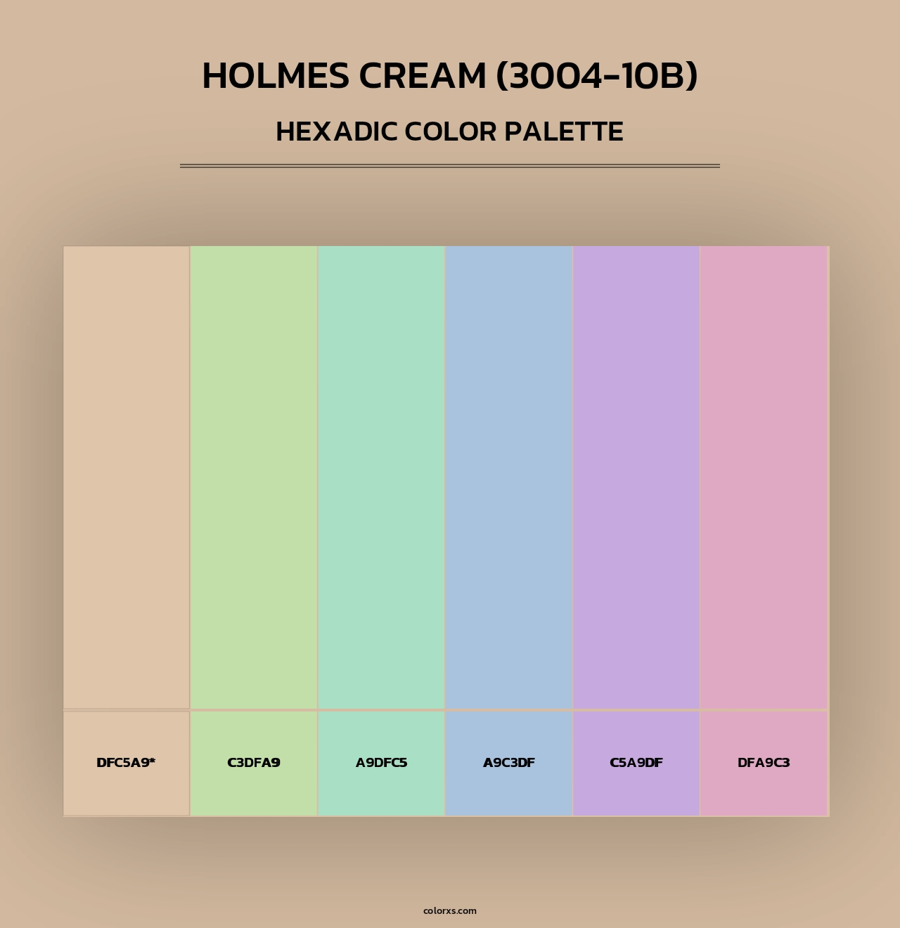 Holmes Cream (3004-10B) - Hexadic Color Palette