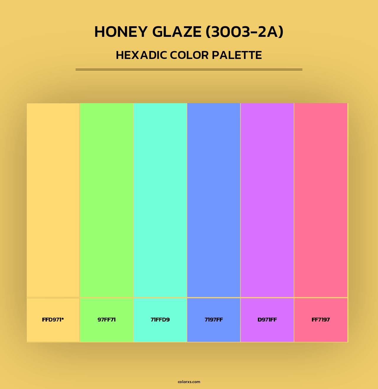 Honey Glaze (3003-2A) - Hexadic Color Palette