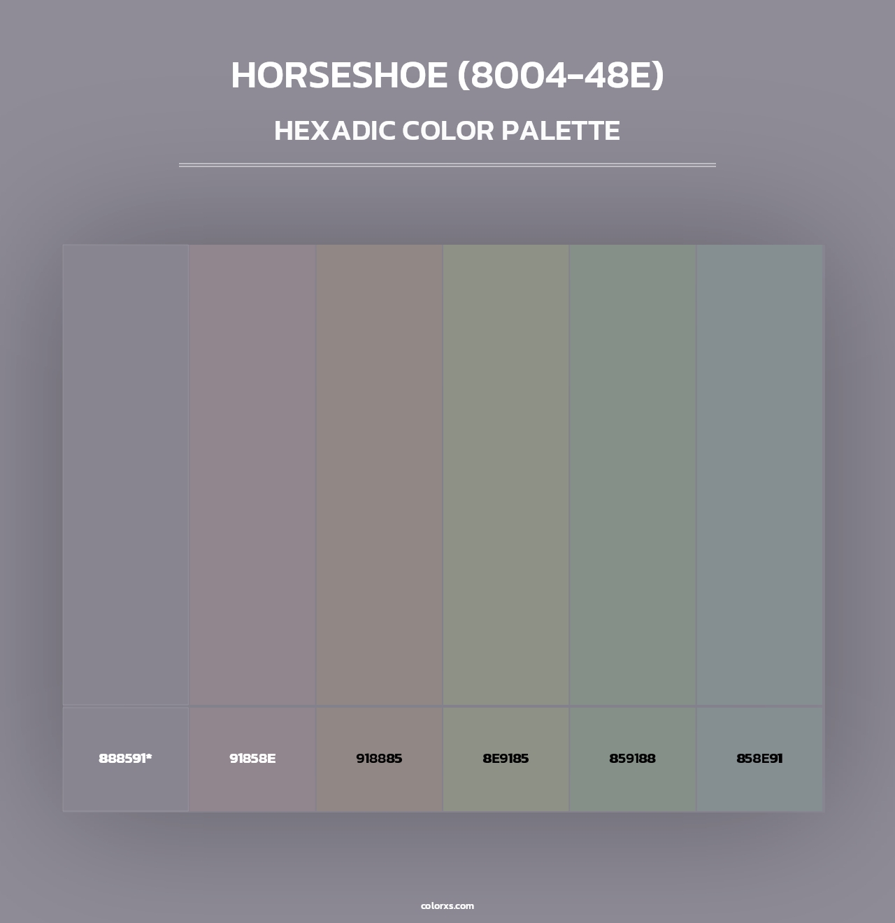 Horseshoe (8004-48E) - Hexadic Color Palette