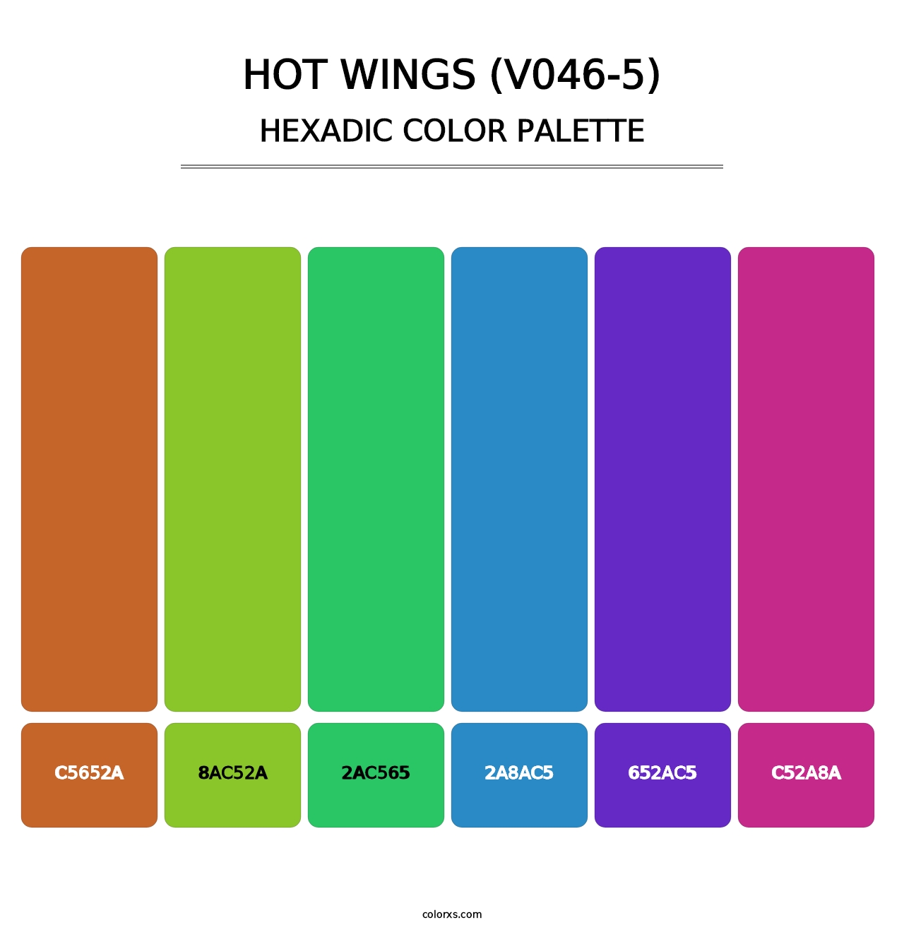 Hot Wings (V046-5) - Hexadic Color Palette