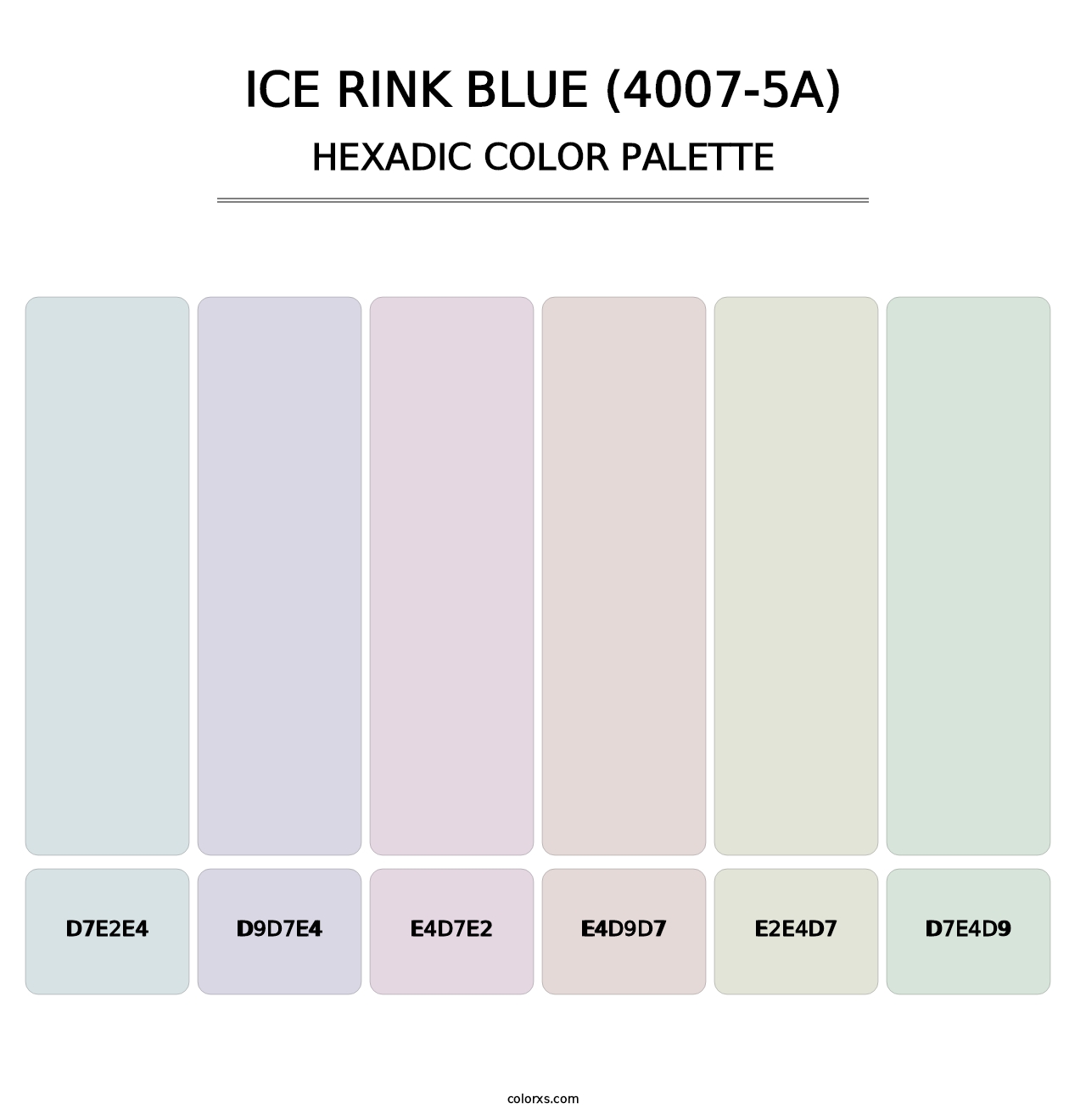 Ice Rink Blue (4007-5A) - Hexadic Color Palette