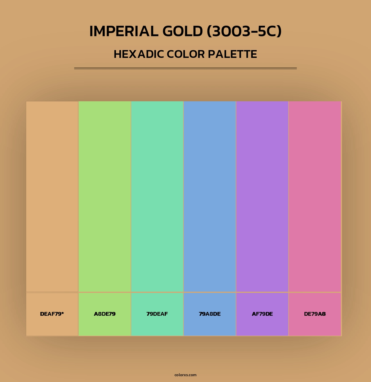 Imperial Gold (3003-5C) - Hexadic Color Palette
