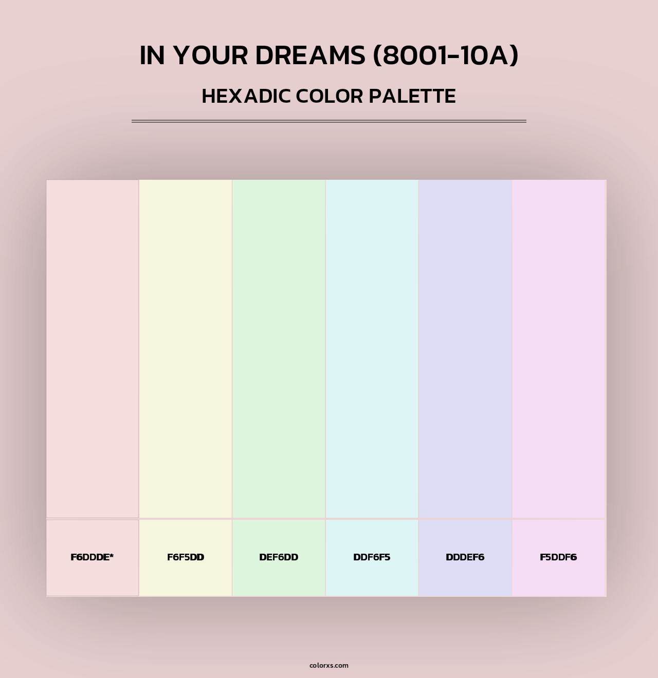 In Your Dreams (8001-10A) - Hexadic Color Palette