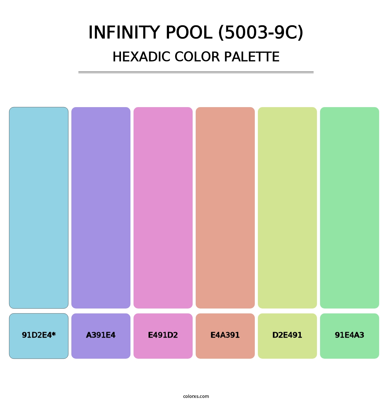 Infinity Pool (5003-9C) - Hexadic Color Palette