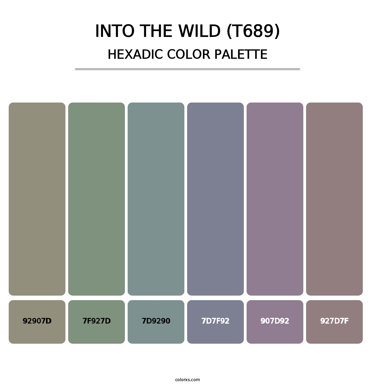 Into the Wild (T689) - Hexadic Color Palette