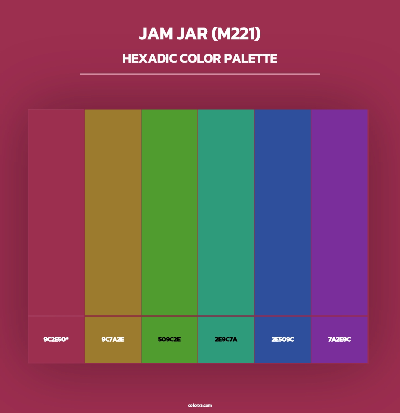 Jam Jar (M221) - Hexadic Color Palette