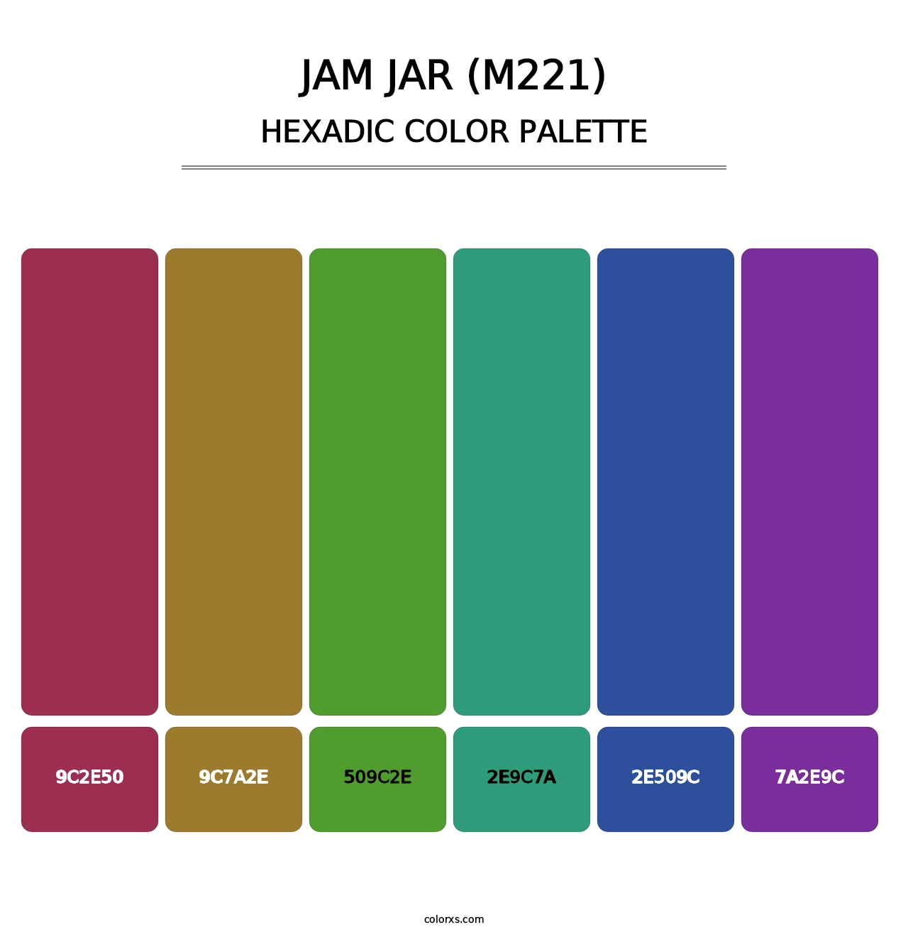 Jam Jar (M221) - Hexadic Color Palette