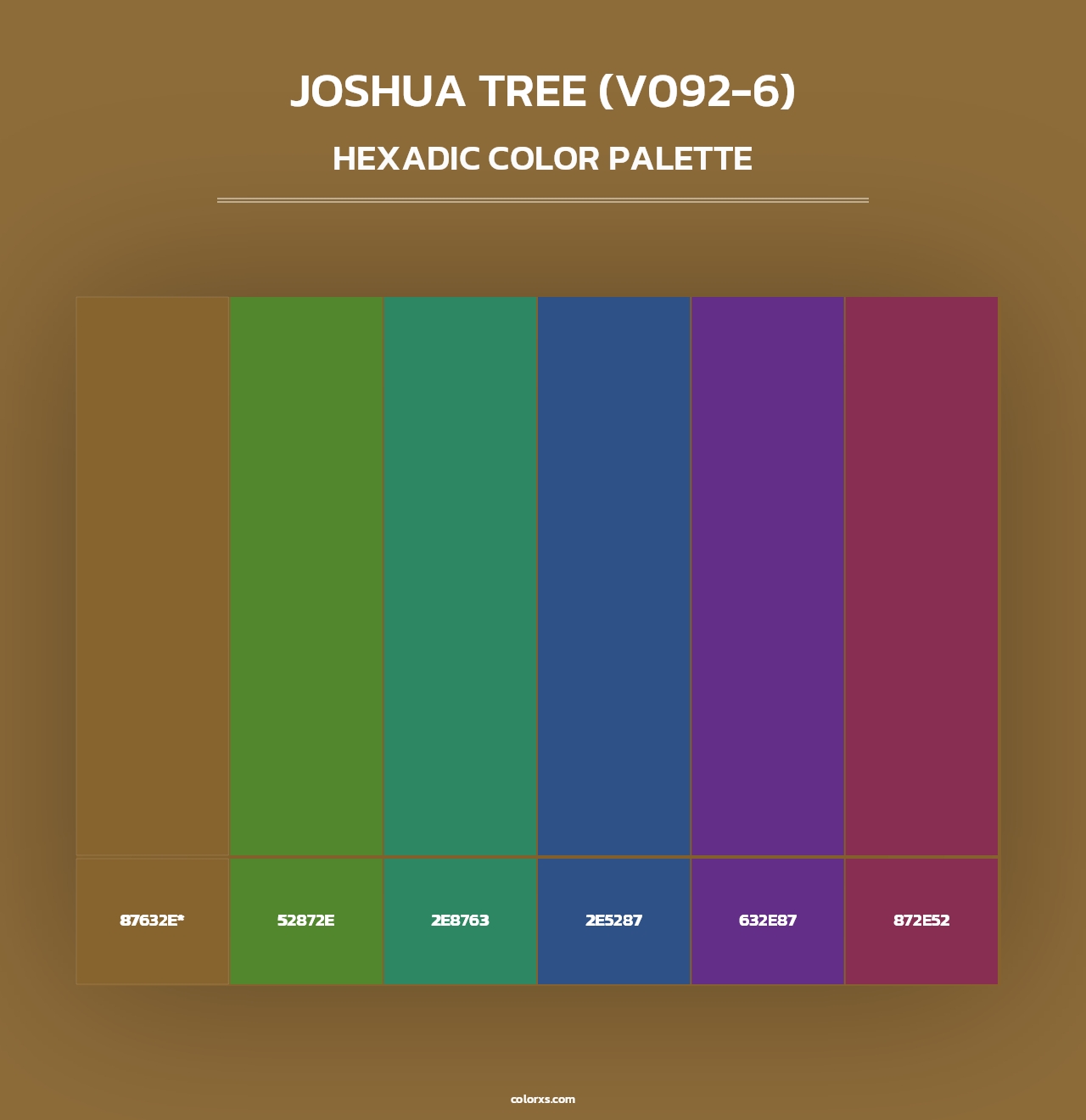 Joshua Tree (V092-6) - Hexadic Color Palette