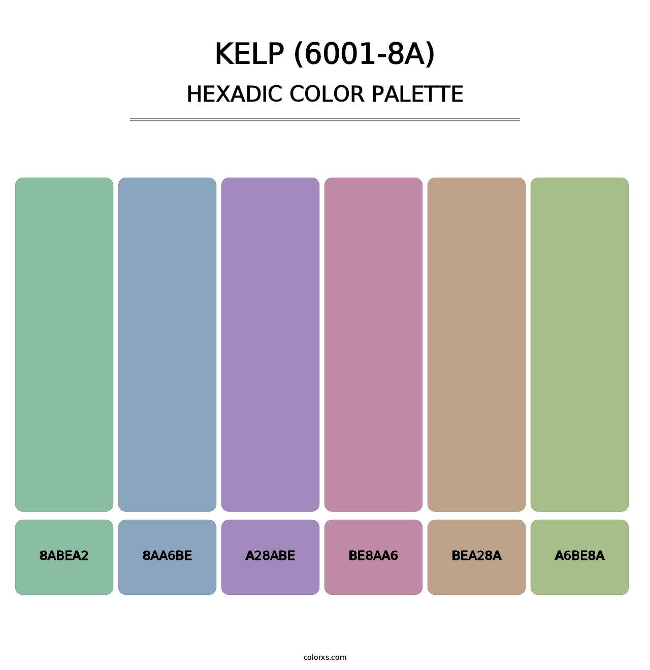 Kelp (6001-8A) - Hexadic Color Palette
