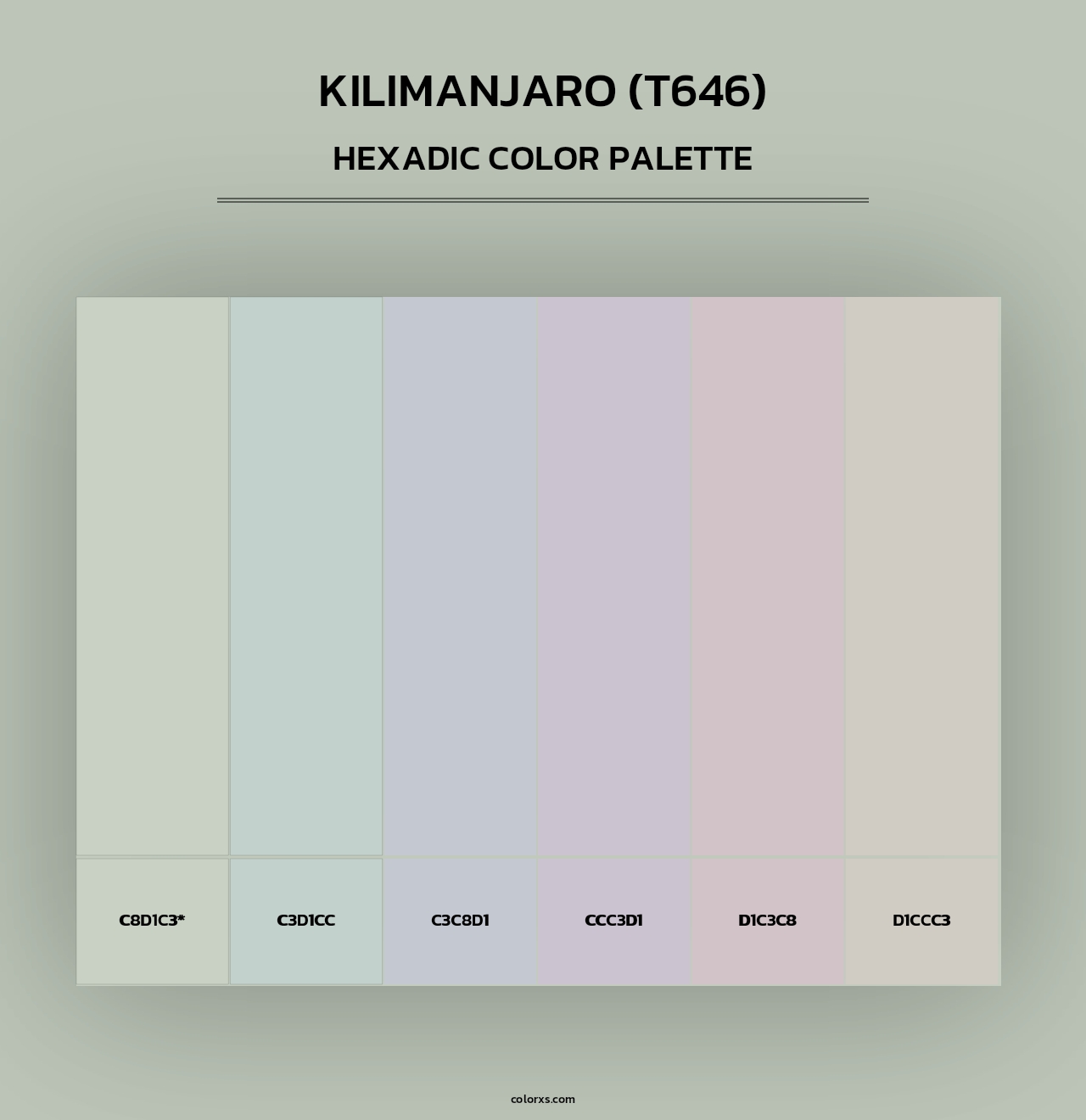 Kilimanjaro (T646) - Hexadic Color Palette