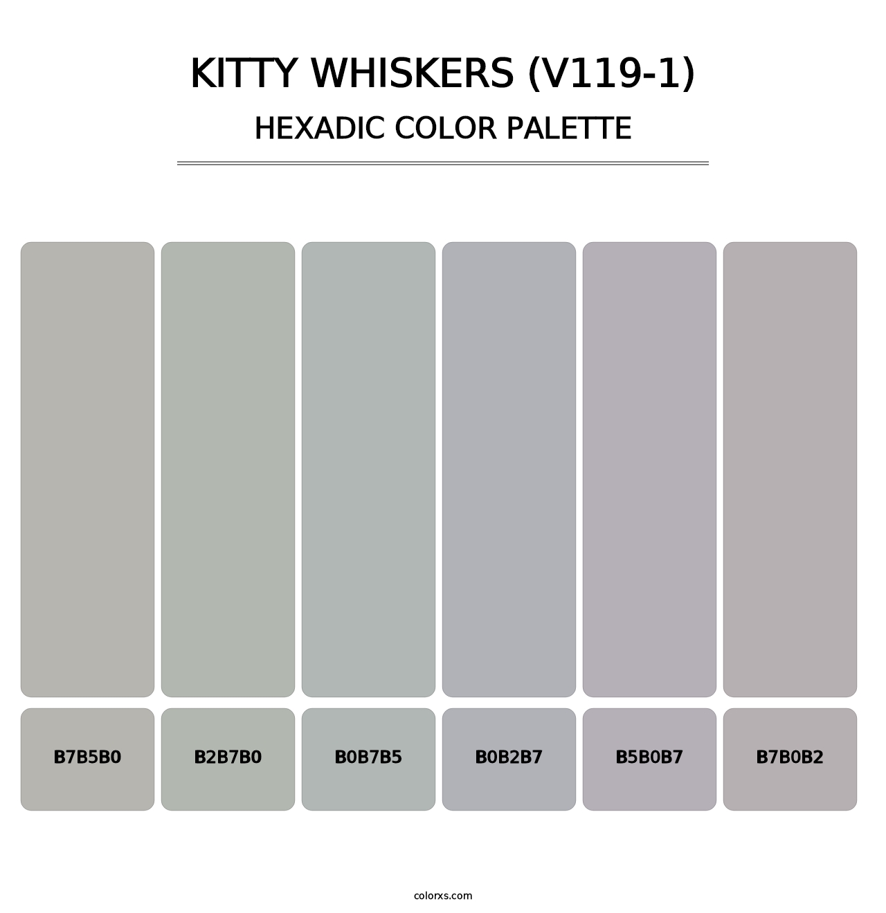 Kitty Whiskers (V119-1) - Hexadic Color Palette