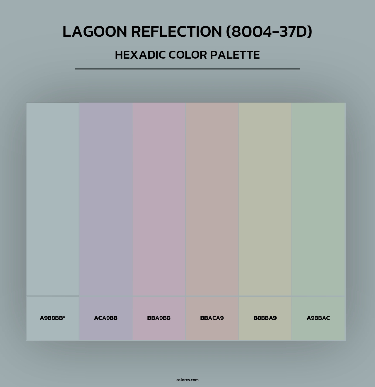 Lagoon Reflection (8004-37D) - Hexadic Color Palette